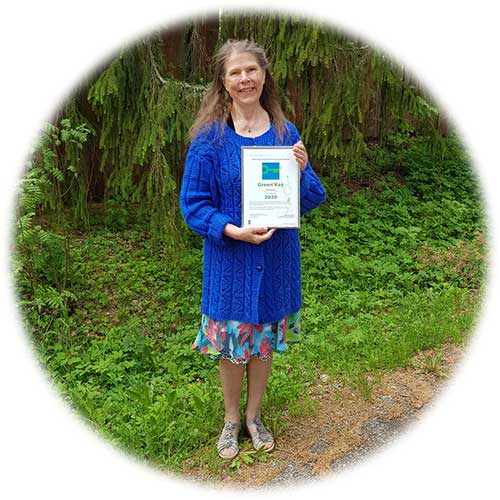 Nukulan Hannele Green Key -sertifikaatin kanssa